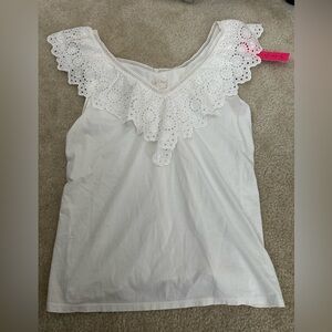 White eyelet Lilly Pulitzer blouse